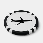 Farbe des Jetliner-Schattenflugs für Flugzeuge Pokerchips (Einzeln)
