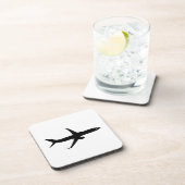 Farbe des Jetliner-Schattenflugs für Flugzeuge Untersetzer (Rechte Seite)