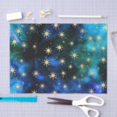 Farbe des kosmischen Wassers 3 Seidenpapier (Handwerk)