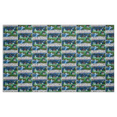 Farbe des Leuchtturms im Sommer Stoff (Fat Quarter (45,7 x 55,9 cm))