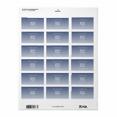 Farbe des Logos Adressaufkleber (Vorne)