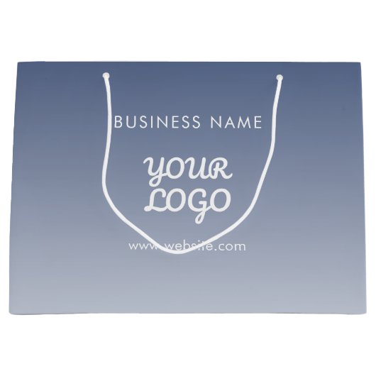 Farbe des Logos Große Geschenktüte (Vorderseite)