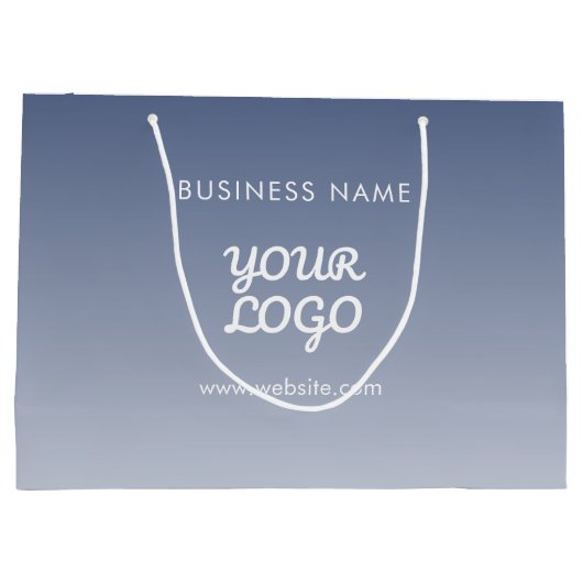 Farbe des Logos Große Geschenktüte (Rückseite)