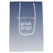 Farbe des Logos Mittlere Geschenktüte (Rückseite)