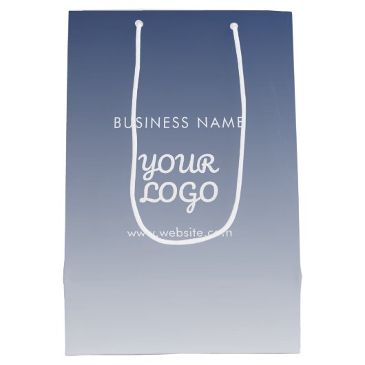 Farbe des Logos Mittlere Geschenktüte (Rückseite)