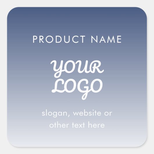 Farbe des Logos Quadratischer Aufkleber (Vorderseite)