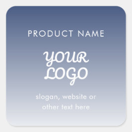 Farbe des Logos Quadratischer Aufkleber