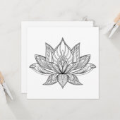 Farbe des Lotus Karte (Vorderseite/Rückseite Beispiel)