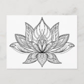 Farbe des Lotus Postkarte (Vorderseite)