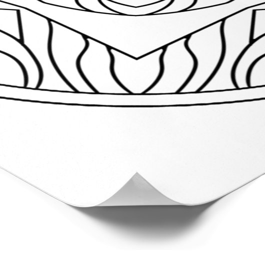 Farbe des Mandalas Poster (Ecke)