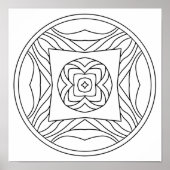 Farbe des Mandalas Poster (Vorne)
