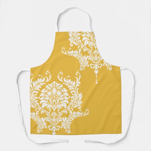 Farbe des Musters Gelb und Weiß Schürze (Vorderseite)