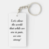 Farbe des Orange™-Schlüsselanhängers der Welt Schlüsselanhänger (Rückseite)