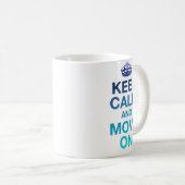 Farbe des Ozeans - Behalten Ruhe Kaffeetasse (VorderseiteRechts)