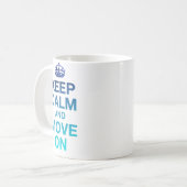 Farbe des Ozeans - Behalten Ruhe Kaffeetasse (Vorderseite Links)