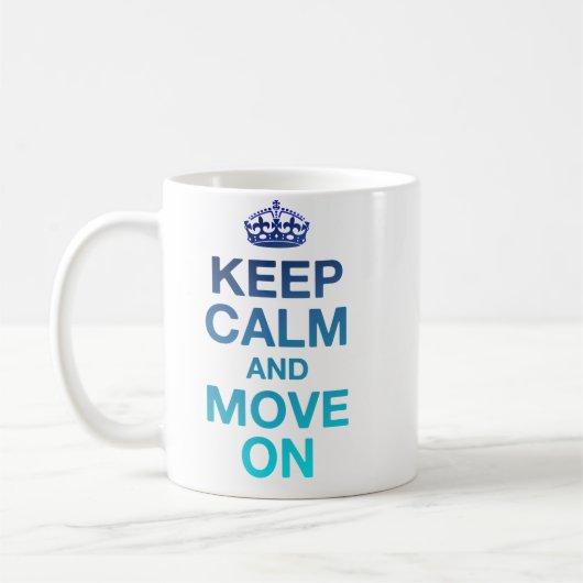Farbe des Ozeans - Behalten Ruhe Kaffeetasse (Links)