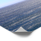 Farbe des Pazifischen Ozeans 16x20 Poster (Ecke)
