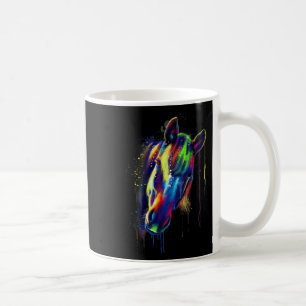 Farbe des Pferdes mit der Hand gezogenes Wasser Fa Kaffeetasse