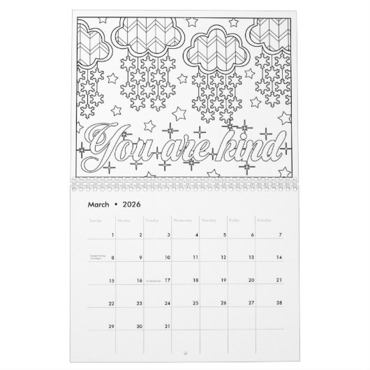 Farbe des Powers Kalender (Mär 2026)