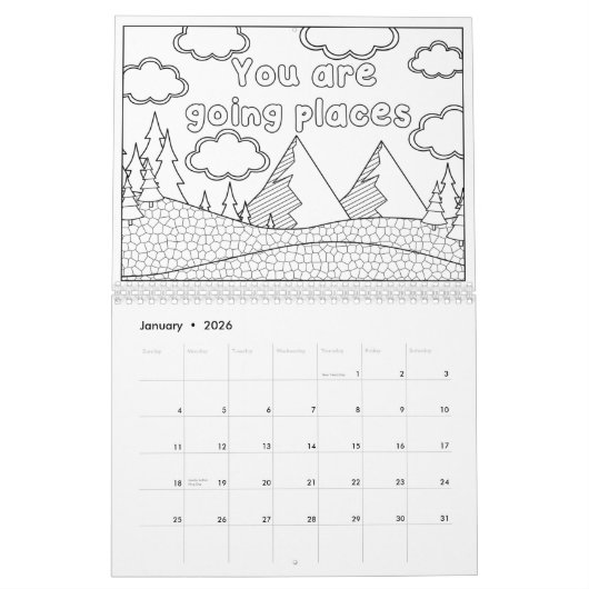 Farbe des Powers Kalender (Jan 2026)