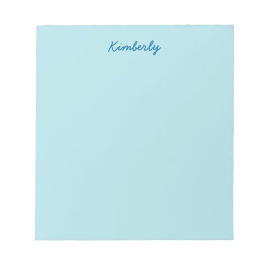 Farbe des Pulvers Blau Notizblock (Vorderseite)