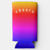 Farbe des Regenbogens kann die Knöpfe abkühlen - B Selters Dosenkühler (Rückseite)