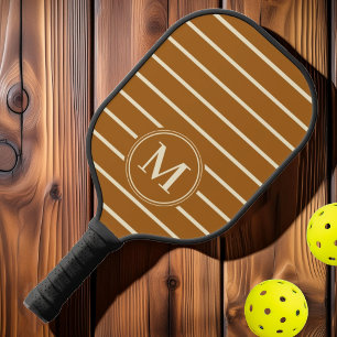 Farbe des robusten Sandes in Monogramm Mitte des J Pickleball Schläger