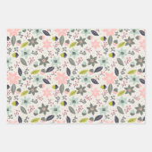 Farbe des rosa Weihnachtsbunds: Weibliche Touch Geschenkpapier Set (Vorderseite 2)