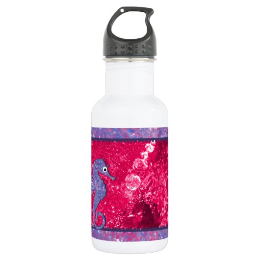 Farbe des Seepferds "Kinder in der Welt" Trinkflasche (Vorderseite)