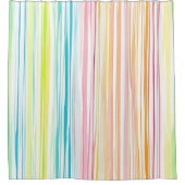 Farbe des Streifenmusters bei Pastellstreifen Duschvorhang (Vorderseite)