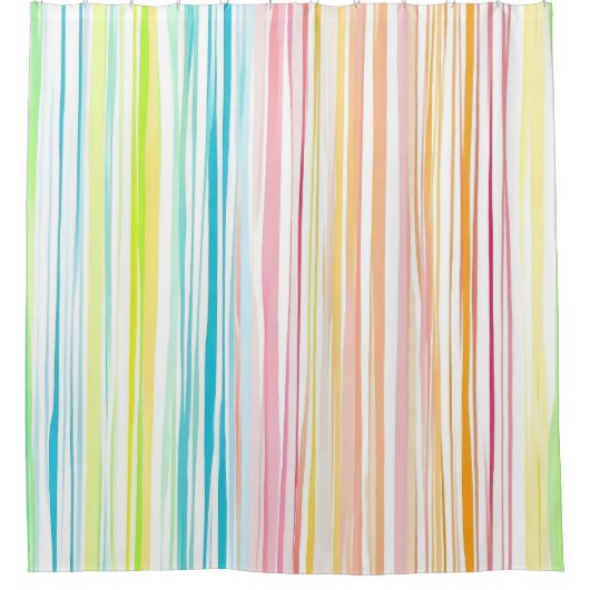 Farbe des Streifenmusters bei Pastellstreifen Duschvorhang (Vorderseite)