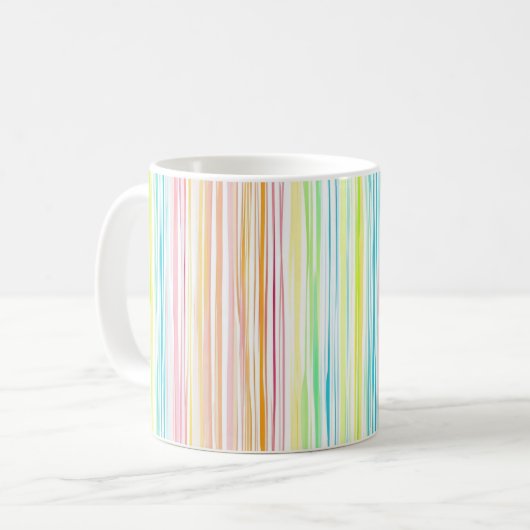 Farbe des Streifenmusters bei Pastellstreifen Kaffeetasse (Vorderseite Links)