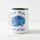 Farbe des Traums Zweifarbige Tasse (Vorderseite Links)