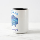 Farbe des Traums Zweifarbige Tasse (Mittel)