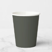Farbe des Trends - dunkle Forest Gray Paper Cups Pappbecher (Links)