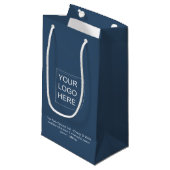 Farbe des Trends - Geschenktüte für ernsthafte bla (Vorderseite Schrägansicht)