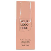 Farbe des Trends - Geschenktüte für weiche Pfirsic (Vorderseite)