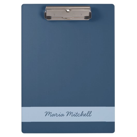Farbe des Trends - Schwerwiegende blaue Zwischenab Klemmbrett (Vorderseite)