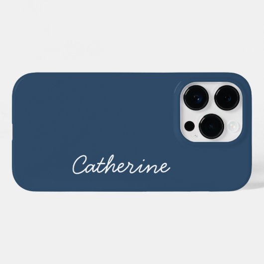 Farbe des Trends Schwerwiegender blauer Name Case-Mate iPhone Hülle (Rückseite (Horizontal))