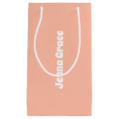 Farbe des Trends - weiche Pfirsichtafel - Geschenk Kleine Geschenktüte (Vorderseite)