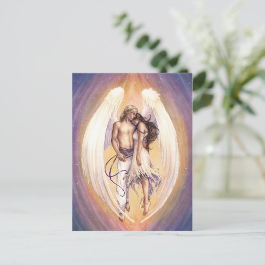 Farbe des Wädepersonals Postkarte (Stehend Vorderseite)