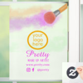 Farbe des Wassers in der Brush-Farbe Fensteraufkleber (Zuhause)