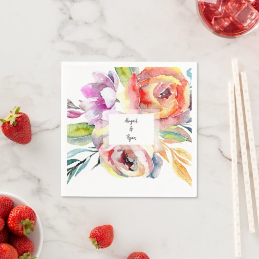 Farbe des Wassers Name der Blume Serviette (Beispiel)