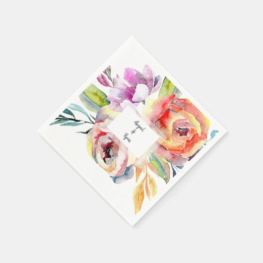 Farbe des Wassers Name der Blume Serviette (Ecke)