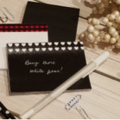 Farbe des weißen Herzmusters Post-it Klebezettel