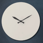 Farbe des weißen Kaffees Große Wanduhr<br><div class="desc">Farbe des weißen Kaffees</div>