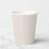 Farbe des weißen Kaffees Pappbecher (Rückseite)