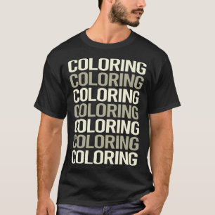 Farbe des weißen Texts T-Shirt