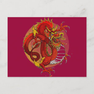 FARBE DESIGNS! — DRAGON ART POSTKARTE