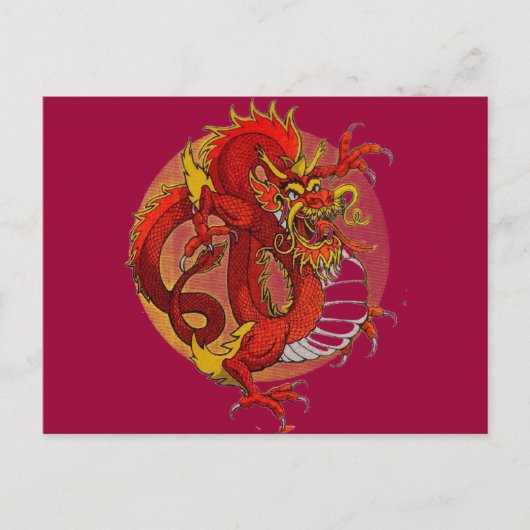 FARBE DESIGNS! — DRAGON ART POSTKARTE (Vorderseite)